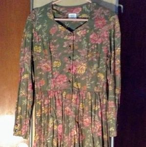 Laura Ashley Floral Long Sleeve Dress